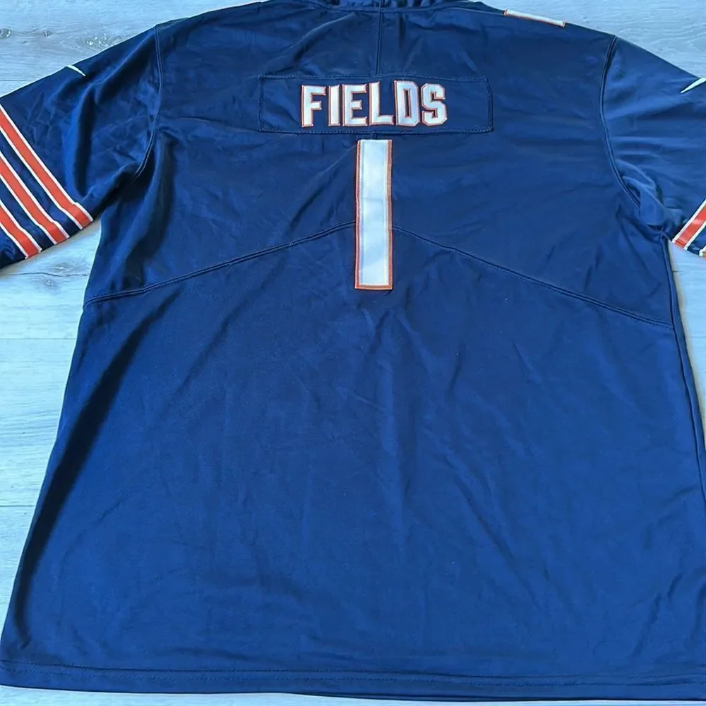 Men's Chicago Bears Justin Fields Nike Navy Game Jersey XXL NWT IN PACKAGING - Picture 5 of 5